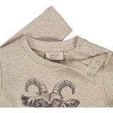 Wheat T-Shirt Goat Jersey Tops and T-Shirts 0072 gravel melange