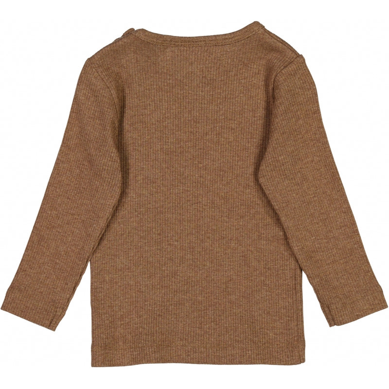 Wheat T-Shirt Nor LS Jersey Tops and T-Shirts 3303 coffee melange