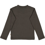 Wheat T-Shirt Rib Ruffle Jersey Tops and T-Shirts 0033 black granite