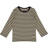 Wheat T-Shirt Striped LS Jersey Tops and T-Shirts 0327 deep wave stripe