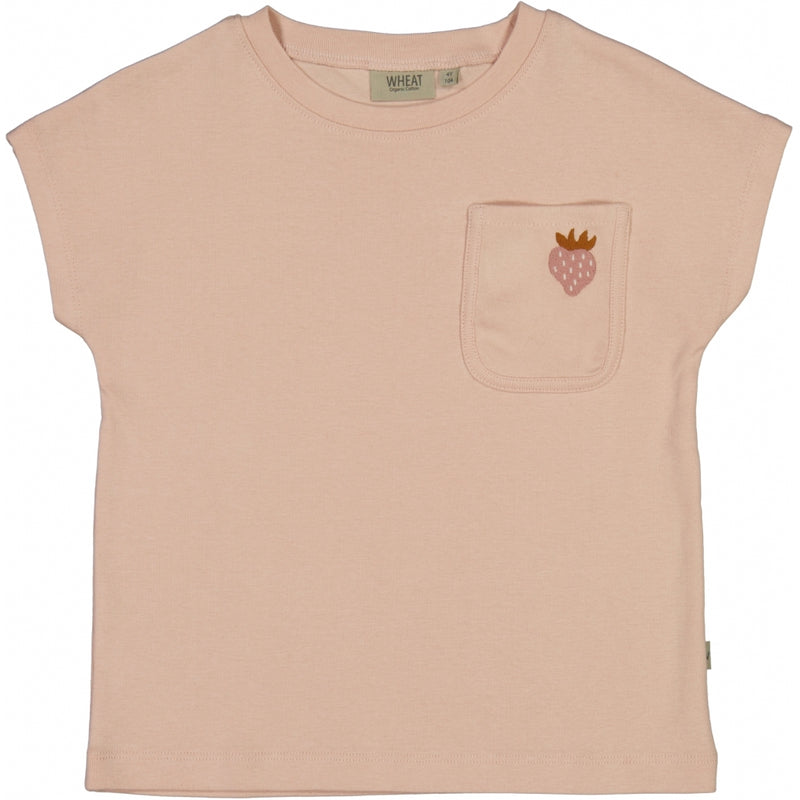 Wheat T-Shirt Tilla Embroidery Jersey Tops and T-Shirts 2025 rose sand