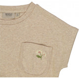 Wheat T-Shirt Tilla Embroidery Jersey Tops and T-Shirts 5413 oat melange