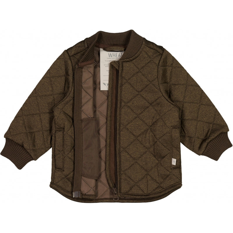 Wheat Outerwear Thermo Jacket Loui Thermo 3015 brown melange