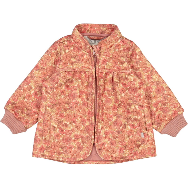 Wheat Outerwear Thermo Jacket Thilde | Baby Thermo 3349 sandstone flowers