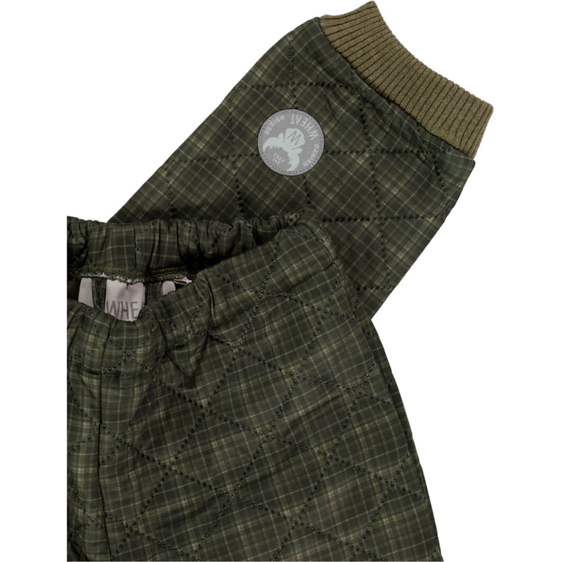 Wheat Outerwear Thermo Pants Alex Thermo 4215 olive check