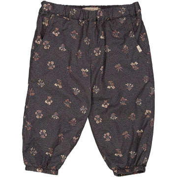 Wheat Main Trousers Malou Lined Trousers 0035 black flowers