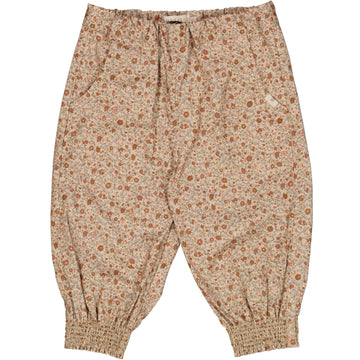 Wheat Main Trousers Sara Trousers 2446 rose tangled flowers