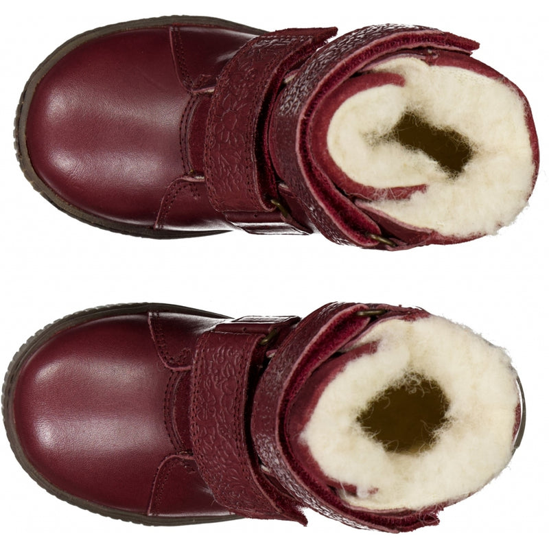 Wheat Footwear Van Velcro Tex Boot Winter Footwear 2120 berry