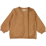 Wheat Wool Wool Fleece Cardigan Sweatshirts 3510 clay melange