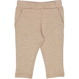 Wheat Wool Sweat Pants Petri Trousers 3204 khaki melange