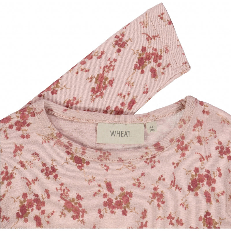 Wheat Wool Wool T-Shirt LS Jersey Tops and T-Shirts 2475 rose flowers