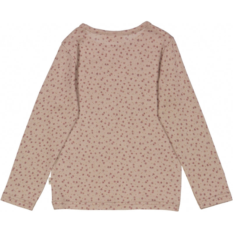 Wheat Wool Wool T-Shirt LS Jersey Tops and T-Shirts 2279 flower dots
